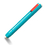 LION ER-1S Retractable Pen Style Eraser, Blue, Price/pack