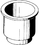 Beckson SUPER CUP HOLDER, WHITE GH43W1, Price/Each
