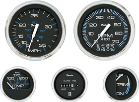 Faria CHES BLK SS TACH 6K W/HOURM 33732 (Image for Reference)
