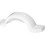 Fulton PLASTIC FENDER, 13" WHITE 008573 (Image for Reference), Price/Each