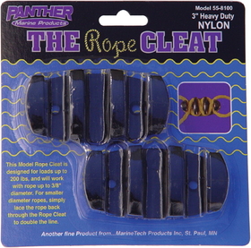 Panther ROPE CLEAT BLK NYLON 3" PR 55-8100