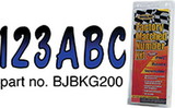 Hardline Products BMBKG200 Letter / Number Set - Blue & Black