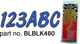 Hardline Products LETTER SET BLUE/BLACK BLBKG400