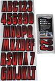 Hardline Products REPUG300 Letter / Number Set - Red & Purple