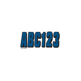 Hardline Products BRBLK320 Letter / Number Set - Beige & Black