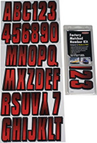 Hardline Products CHBKG300 Letter / Number Set - Chrome & Black