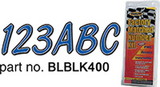 Hardline Products RUBKG400 Letter / Number Set - Burgandy & Black