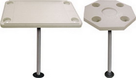 JIF DSH-KS Ivory Table Kit W/ Surfce Mnt - Rectngle