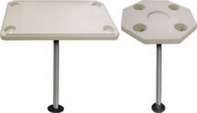 JIF DSI-KS Ivory Table Kit W/ Surface Mnt - Octagon