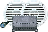 JENSEN CPM50 Bt Amplifier W/ Speakers (5") - White