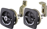 Perko NON-KEYED FLUSH LOCK AND LATCH 0932DP2BLK