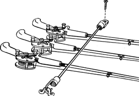 TH-M ROD TAMER 18" DECK MOUNT RT-18-DP (Image for Reference)