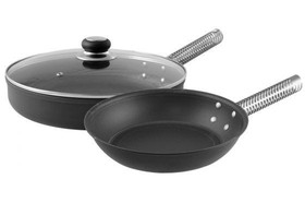 LloydPans Kitchenware SET-ST-FR Saute-Fry Pan and Steamer Set 12 Inch
