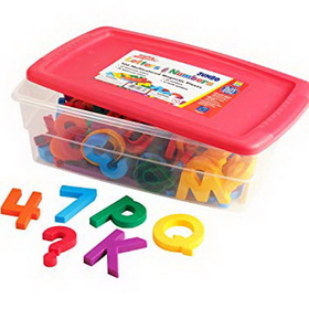 Educational Insights 1688 Alphamagnets&#174; & Mathmagnets&#174; Combo Set-Jumbo Multicolored (100 Pieces)