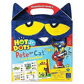 Educational Insights 2451 Hot Dots&#174; Jr. Pete The Cat&#174; I Love Preschool! Set With Pete Pen