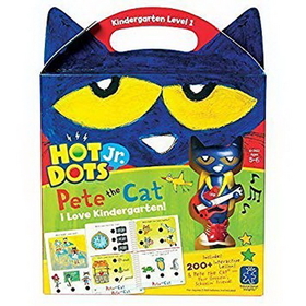 Educational Insights 2453 Hot Dots&#174; Jr. Pete The Cat&#174; I Love Kindergarten! Set With Pete Pen