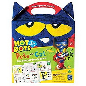 Educational Insights 2454 Hot Dots&#174; Jr. Pete The Cat&#174; Kindergarten Rocks! Set With Pete Pen