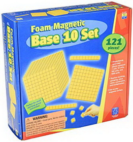 Educational Insights 4805 Foam Magnetic Base 10 Set (121 Pieces)