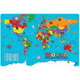 Educational Insights 4810 World Foam Map Puzzle