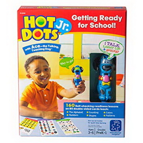 Educational Insights 6106 Hot Dots&#174; Jr. Getting Ready For School! Set With Ace Pen