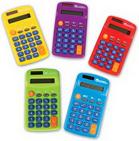 Learning Resources LER0014 Rainbow Calculators