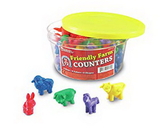 Learning Resources LER0180 Friendly Farm® Animal Counters, Set Of 72