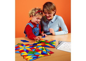 Learning Resources LER0289 Parquetry Blocks &amp; Cards Set