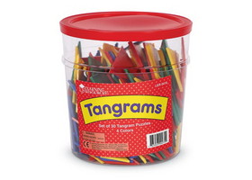 Learning Resources LER0416 4-Color Tangrams