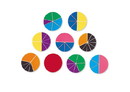 Learning Resources LER0617 Rainbow Fraction® Circles