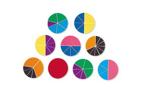 Learning Resources LER0617 Rainbow Fraction&#174; Circles
