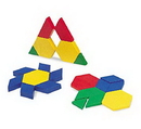 Learning Resources LER0634 0.5 Cm Plastic Pattern Blocks, Set Of 100