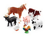 Learning Resources LER0694 Jumbo Farm Animals