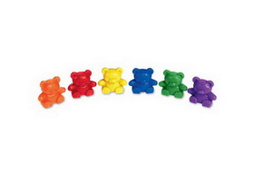 Learning Resources LER0729 Baby Bear&#153; Counters, 6 colors, Set of 102