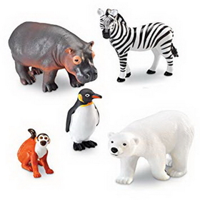 Learning Resources LER0788 Jumbo Zoo Animals