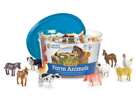 Learning Resources LER0810 Farm Animal Counters