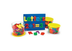 Learning Resources LER1455 Jumbo Magnetic Letters &amp; Numbers Bundle, 116 Pieces