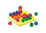 Learning Resources LER1572 Stacking Shapes Pegboard