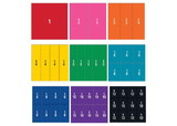 Learning Resources LER1617 Double-Sided Magnetic Demonstration Rainbow Fraction® Squares