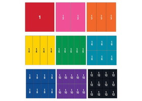 Learning Resources LER1617 Double-Sided Magnetic Demonstration Rainbow Fraction&#174; Squares
