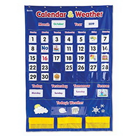 Learning Resources LER2418 Calendar & Weather Pocket Chart