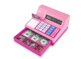 Learning Resources LER2629P Pretend & Play&#174; Calculator Cash Register in Pink