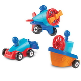 Learning Resources LER2840 1-2-3 Build It Car-Plane-Boat