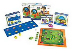 Learning Resources LER2862 Code & Go&#174; Robot Mouse Classroom Set (2 Sets/2 Indiv/1 Mouse Math/1 Board Game/Tg)