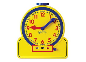 Learning Resources LER2996 Primary Time Teacher&#153; 12-Hour Learning Clock&#174;