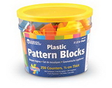 Learning Resources LER3550 Brights!™ Pattern Blocks