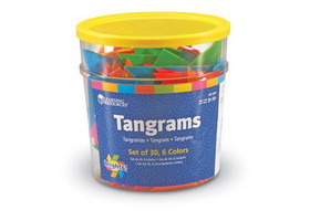 Learning Resources LER3554 Brights!&#153; Tangrams Classpack