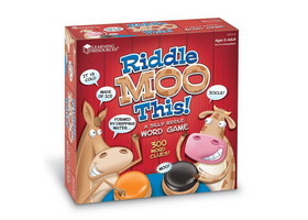 Learning Resources LER3772 Riddle Moo This&#153; A Silly Riddle Word Game