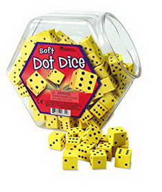 Learning Resources LER6351 Soft Foam Dot Dice
