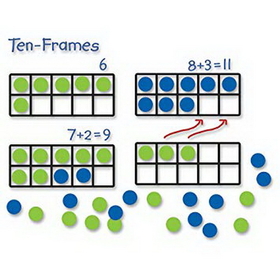 Learning Resources LER6644 Giant Magnetic Ten-Frame Set