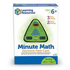 Learning Resources LER6965 Minute Math Electronic Flash Card&#153;